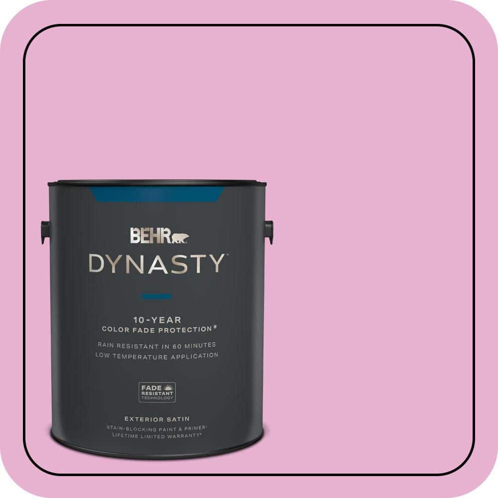 BEHR DYNASTY 1 gal. #P120-2 Gumball Satin Enamel Exterior Stain-Blocking Paint & Primer