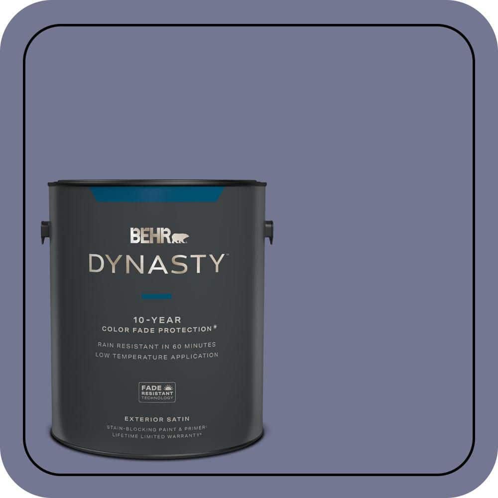 BEHR DYNASTY 1 gal. #S560-5 Royal Fortune Satin Enamel Exterior Stain-Blocking Paint & Primer