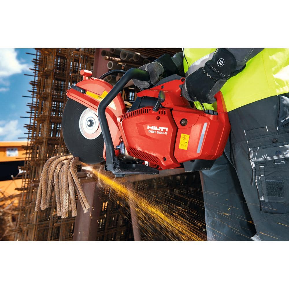 Hilti 12 in. DSH 600-X Hand-Held Concrete Gas Saw with Diamond Blade (2)