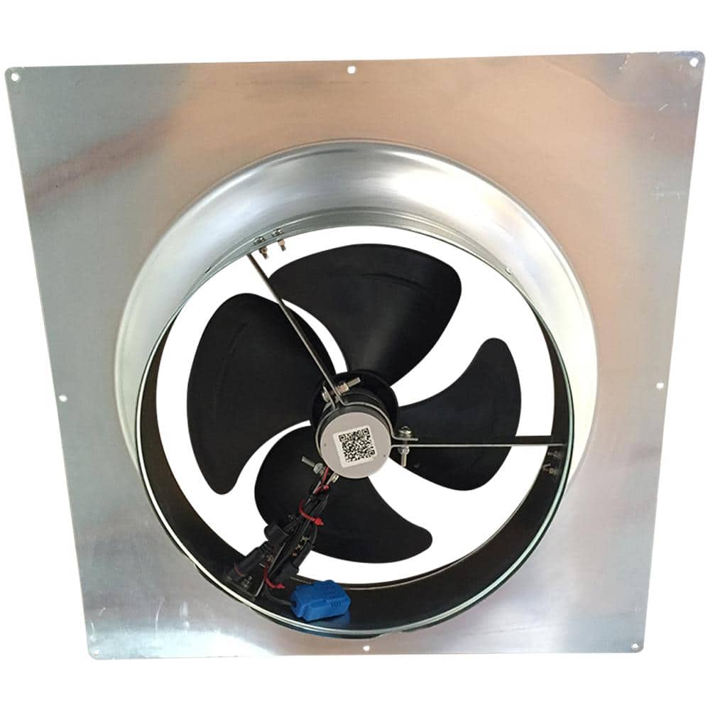 Remington Solar Aluminum Hybrid (Solar/Electric) Powered Gable Mount Gable Louver Vent (2)
