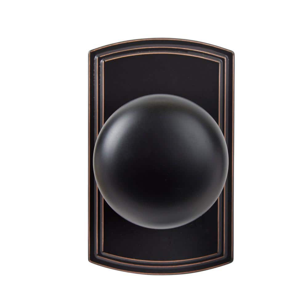 DELANEY HARDWARE Italian Collection Santo Edged Oil-Rubbed Bronze Door Knob
