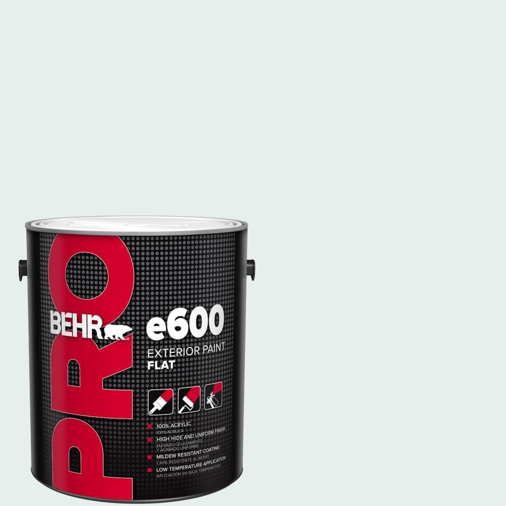 BEHR PRO 1 gal. #730E-1 Polar White Flat Exterior Paint
