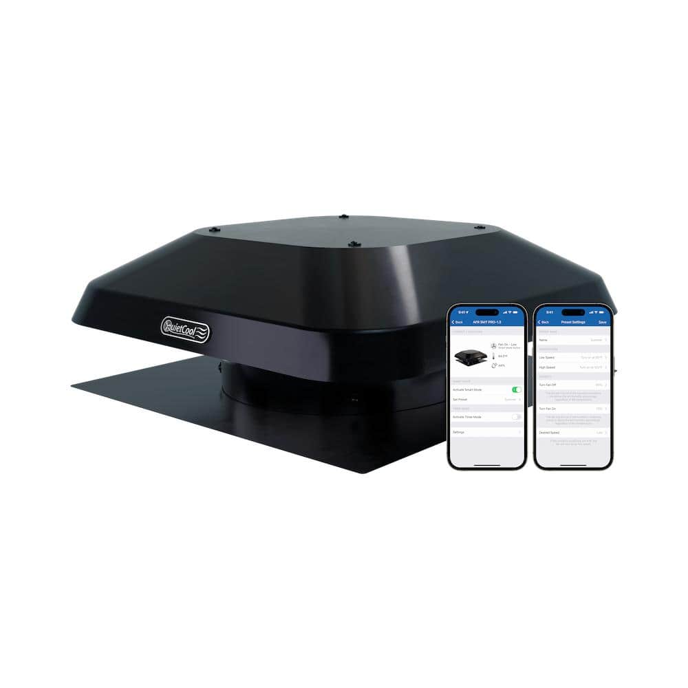 QuietCool CFM Smart App Controlled 2-Speed Roof Mount Attic Fan