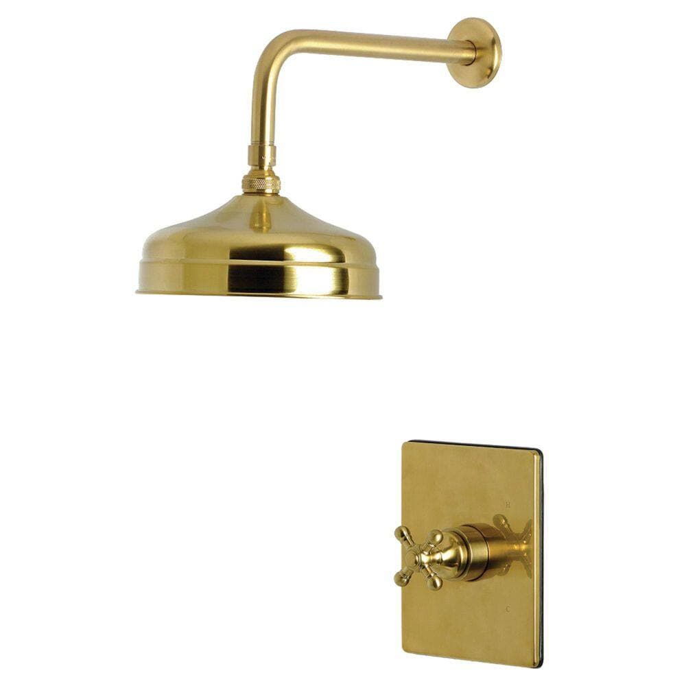Kingston Brass Metropolitan 1-Handle Shower Faucet 1.8 GPM in Brushed Brass (3)