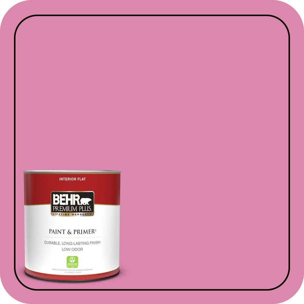 BEHR PREMIUM PLUS #100B-5 Springtime Bloom Interior/Exterior Paint & Primer Color Sample (1)