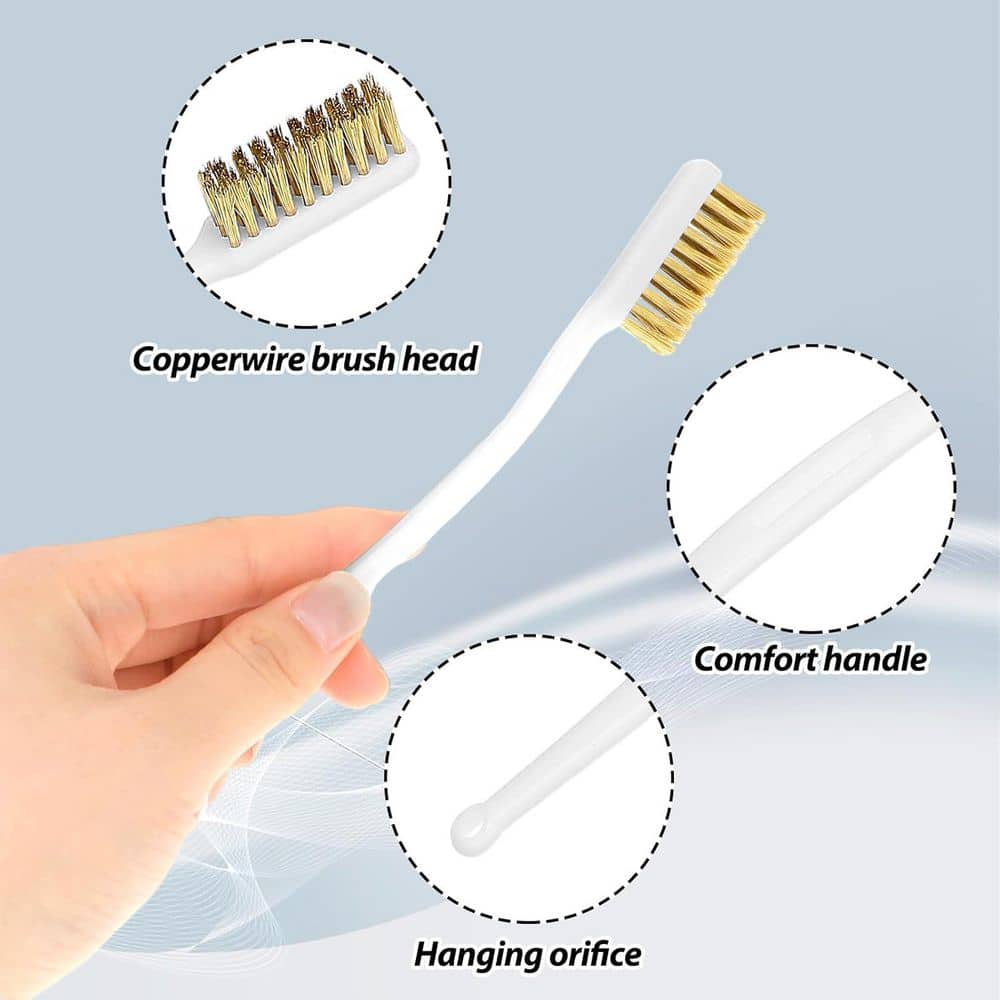 KIWDZFU 6-Pcs Wire Brush Cleaning Tool Curved Handle Scratch Wire Masonry Brush for Welding Slag and Rust Removal (3)