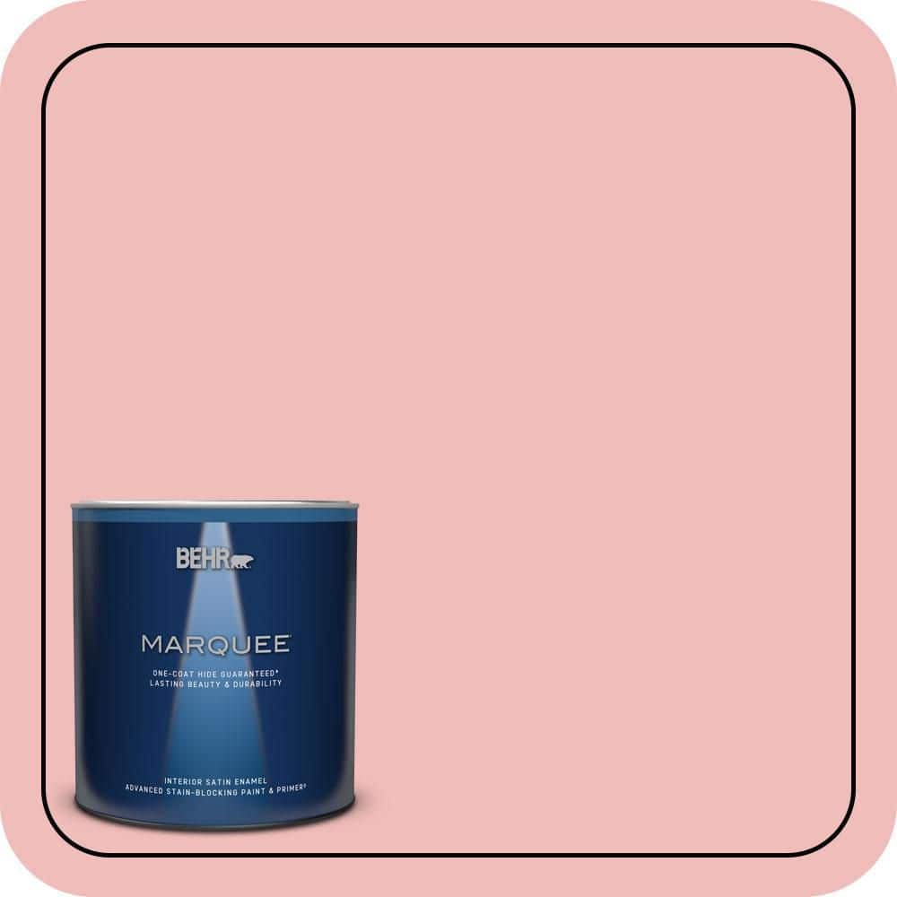 BEHR MARQUEE 1 qt. #CE-01 Alpenglow Satin Enamel Interior Paint & Primer