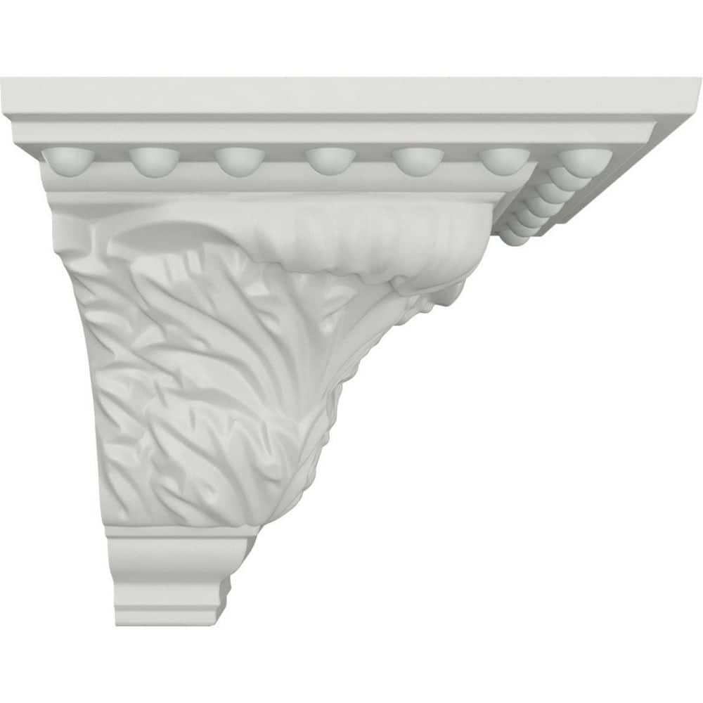 Ekena Millwork 5-1/8 in. x 5-1/8 in. x 4-3/4 in. Urethane Outside Corner Moulding (Matches Moulding MLD04X05X06WA) (2)