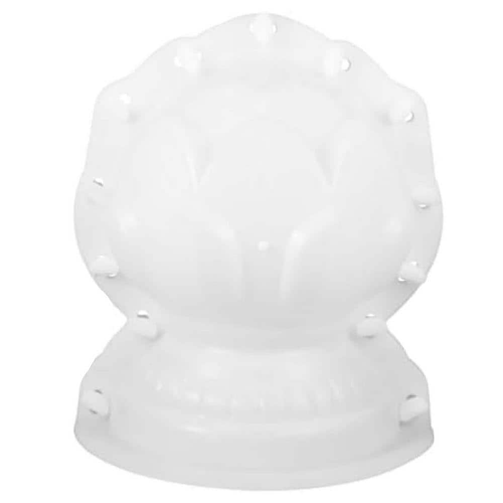 KIWDZFU 11.79 x 10.61 x 8.65 in. Lotus Ball Garden Fence Mold for DIY Roman Column Pathway Balustrade Concrete Forms (1)