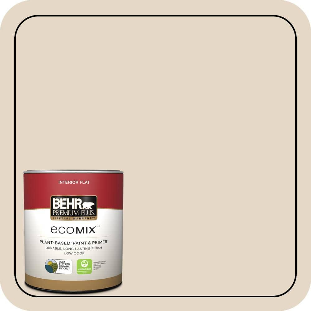 BEHR PREMIUM PLUS #ECC-51-2 Sand Castle Enamel EcoMix Plant-Based & Primer