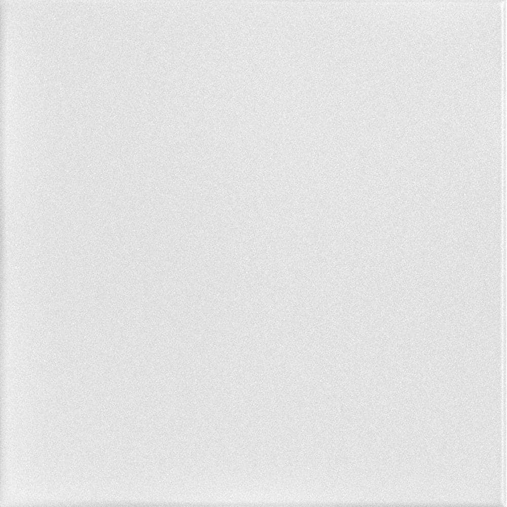A La Maison Ceilings Basic Plain White 1.6 ft. x 1.6 ft. Glue Up Foam Ceiling Tile (21.6 sq. ft./case)