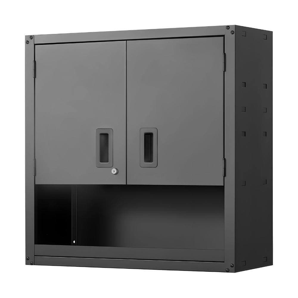 Volenca Metal Wall Cabinet 30x12.01x30 in, Locking Doors, Adjustable Shelf, Steel Floating Storage Cabinet, Wall Mount (1)