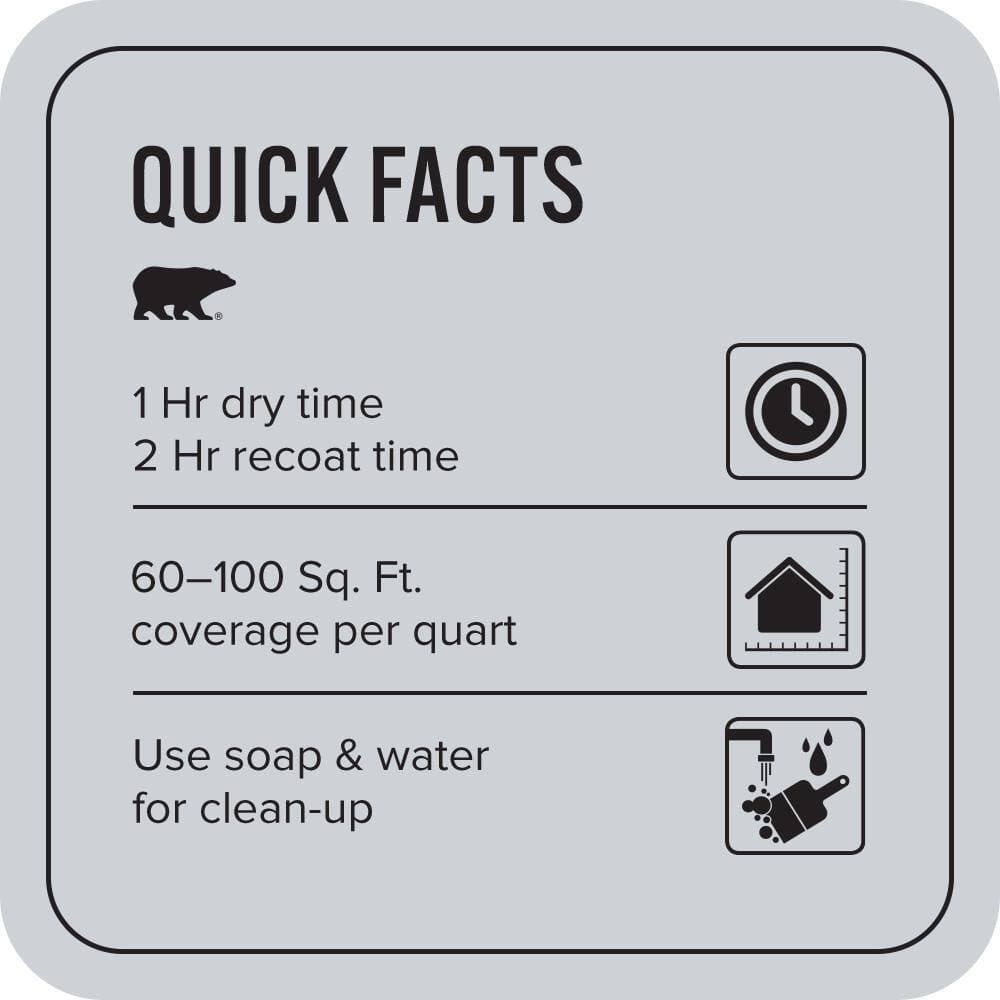 BEHR PREMIUM PLUS 1 qt. #MQ3-61 Moonlit Snow Flat EcoMix Plant-Based Interior Paint & Primer (3)