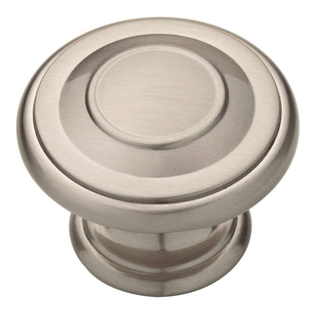 Liberty Harmon 1-3/8 in. (35 mm) Classic Satin Nickel Round Cabinet Knob