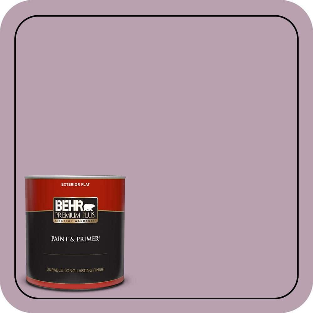 BEHR PREMIUM PLUS 1 qt. #S110-4 Highland Thistle Flat Exterior Paint & Primer
