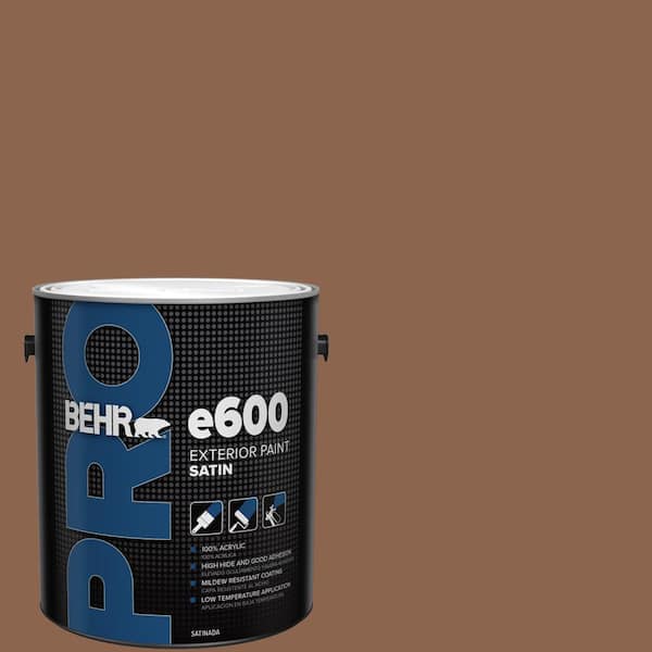 BEHR PRO 1 gal. #MQ2-01 Burnished Brandy Satin Exterior Paint (2)