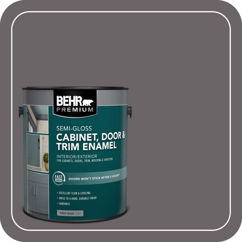 BEHR PREMIUM 1 gal. #PPU17-19 Arabian Veil Semi-Gloss Enamel Interior/Exterior Cabinet, Door & Trim Paint