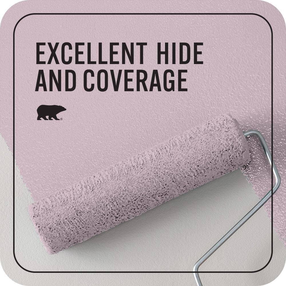 BEHR PREMIUM PLUS 1 qt. #T12-16 Queens Tart Flat EcoMix Plant-Based Interior Paint & Primer (2)