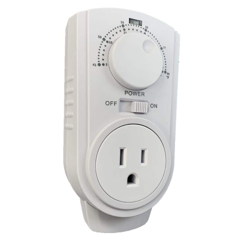 Wexstar Plug In Thermostat for Portable Heaters and Air Conditioners