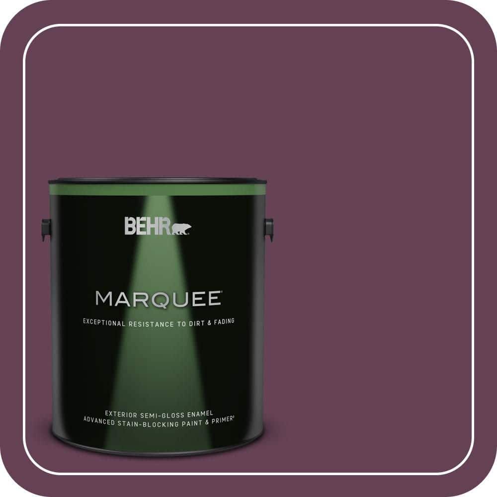 BEHR MARQUEE 1 gal. #S-G-690 Delicious Berry Semi-Gloss Enamel Exterior Paint & Primer