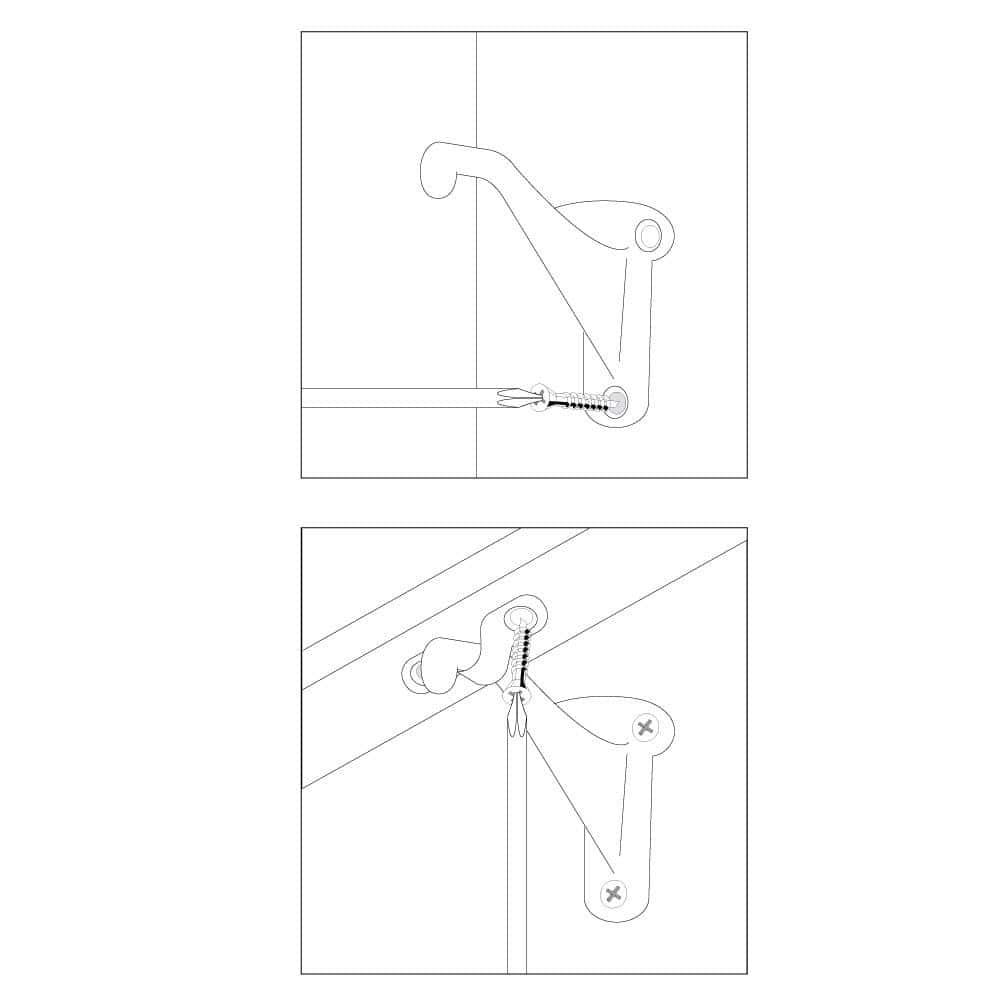 Everbilt Satin Nickel Handrail Bracket (4)