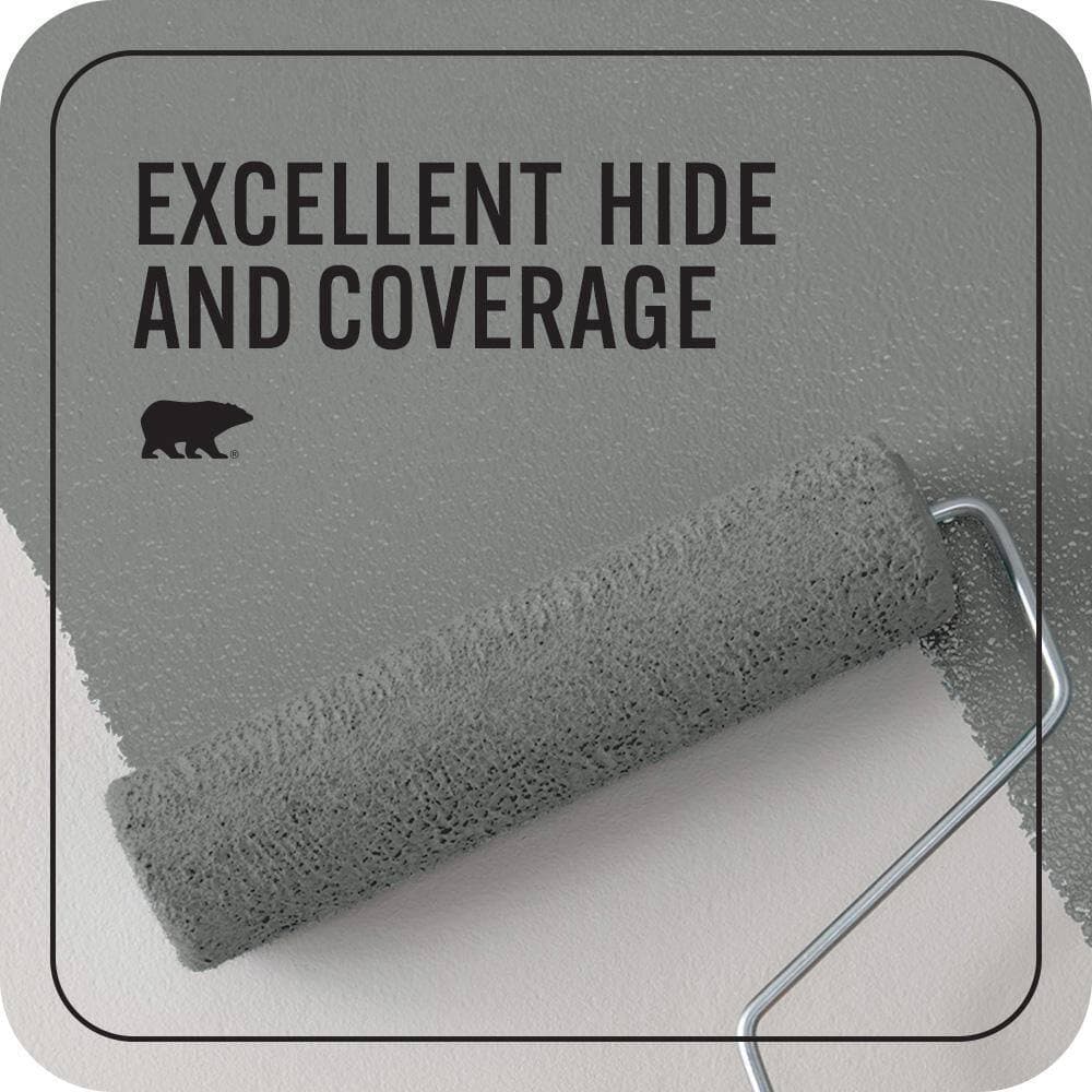 BEHR PREMIUM PLUS #PPU25-17 Euro Gray Flat EcoMix Plant-Based & Primer (2)