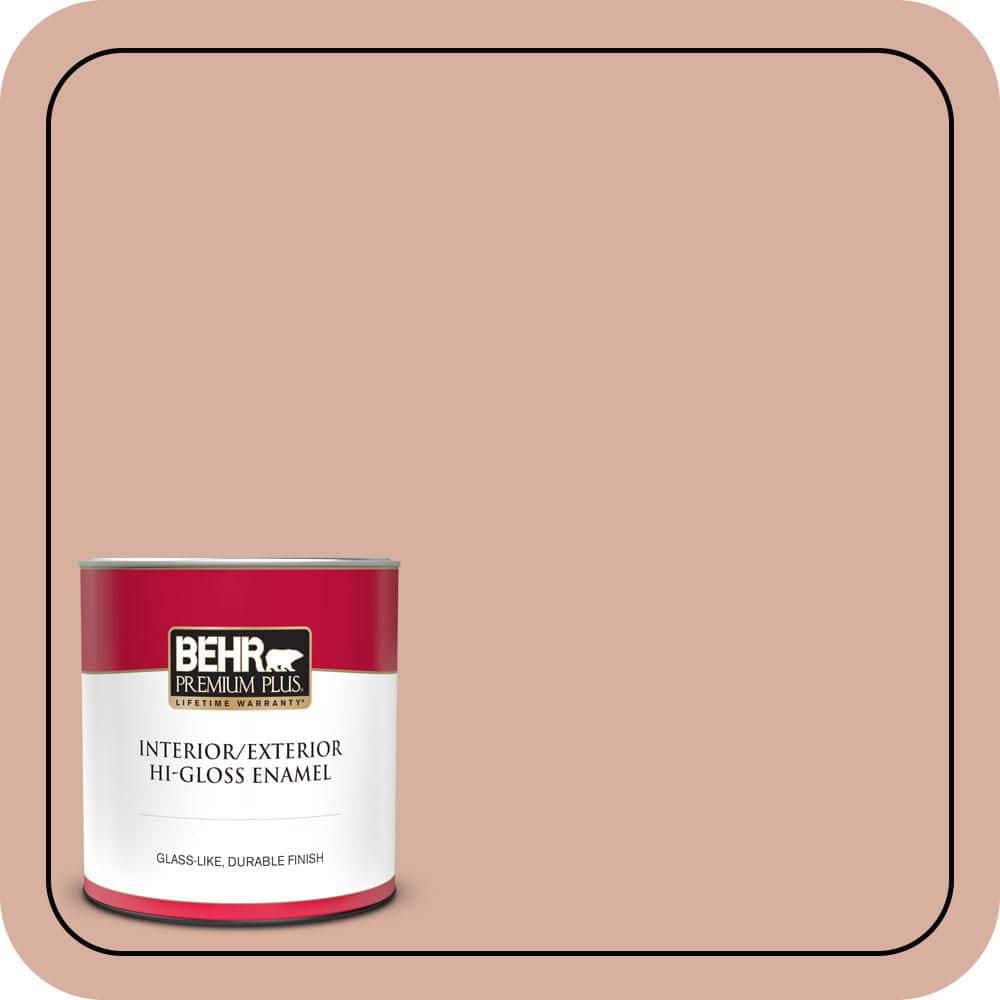 BEHR PREMIUM PLUS 1 qt. #S180-3 Flowerpot Hi-Gloss Enamel Interior/Exterior Paint & Primer