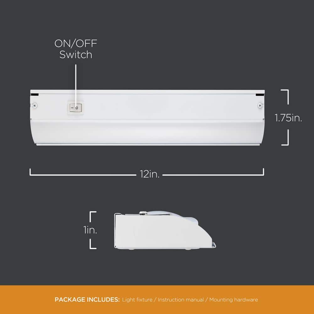 ULTRA PROGRADE ProWire Direct Wire 12 in. LED White Under Cabinet Light (4)