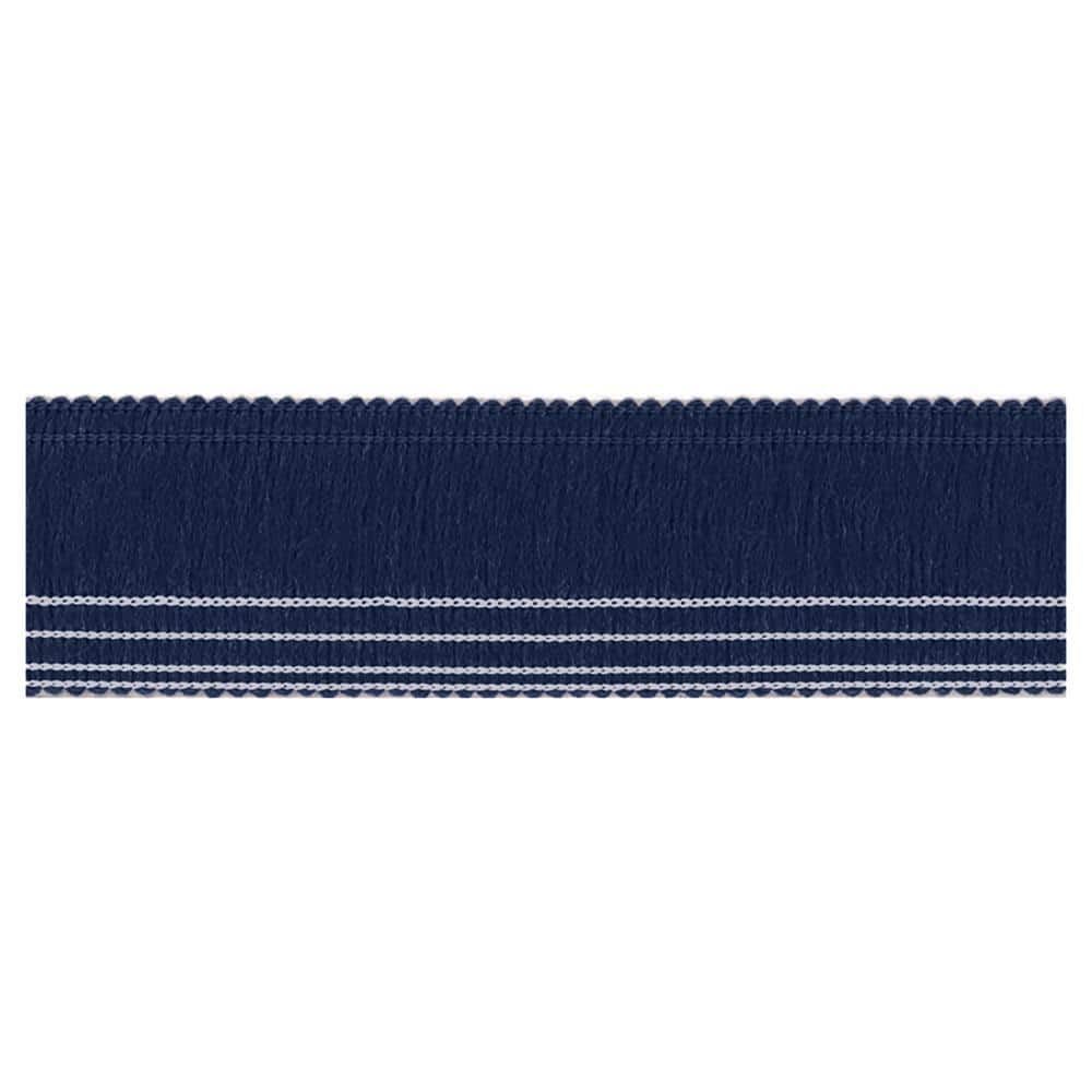 Unbranded Navy 1.5 in. x 30 in. Rug Runner Edge (2)