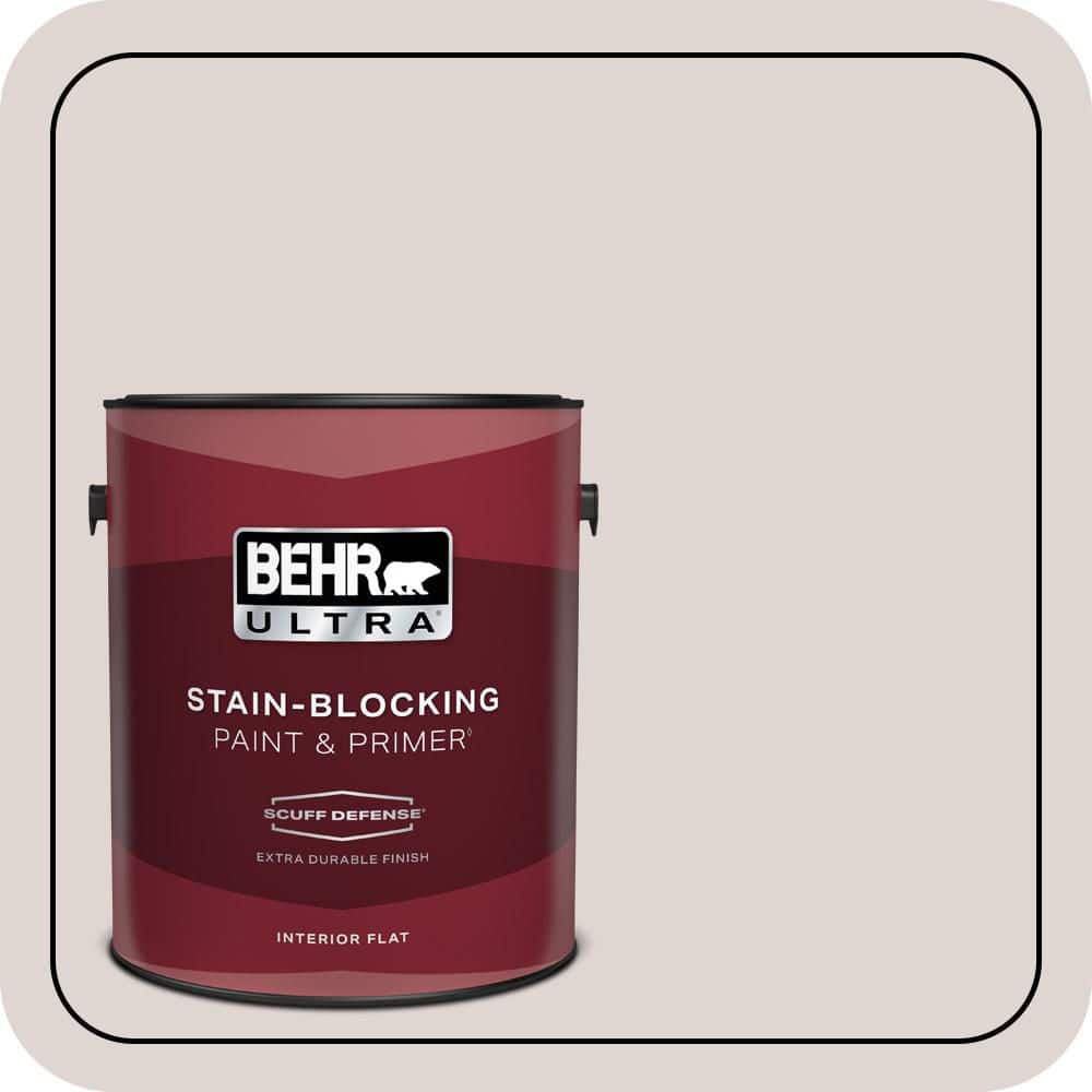 BEHR ULTRA 1 gal. #MQ3-02 Kyoto Pearl Extra Durable Flat Interior Paint & Primer (1)