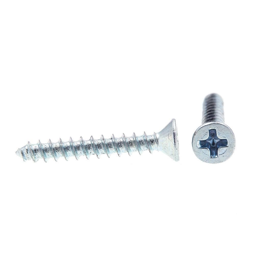 Prime-Line #2 x 5/8 in. Zinc Plated Steel Phillips Drive Flat Head Wood Screws (50-Pack) (2)