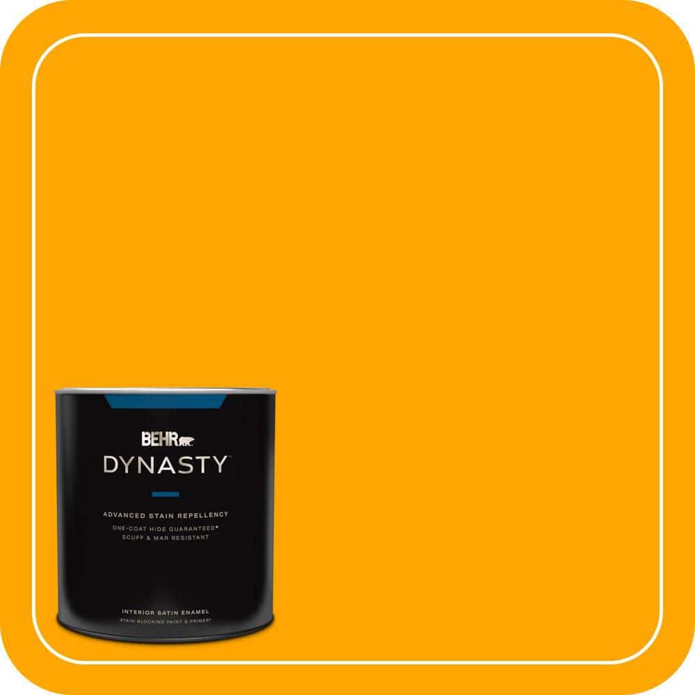 BEHR DYNASTY 1 qt. #S-G-330 Instant Delight Satin Enamel Interior Stain-Blocking Paint & Primer
