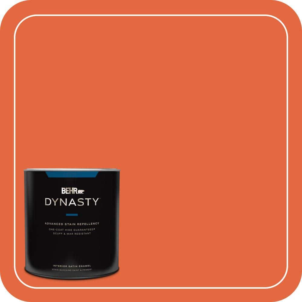 BEHR DYNASTY 1 qt. #P190-6 Emergency Zone Satin Enamel Interior Stain-Blocking Paint & Primer