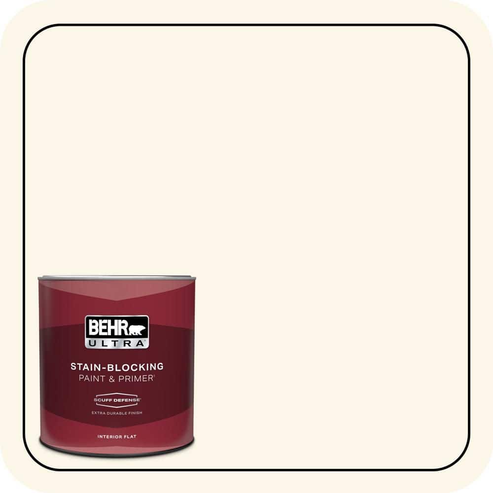 BEHR ULTRA 1 qt. #PWN-21 Fragrant Jasmine Extra Durable Flat Interior Paint & Primer