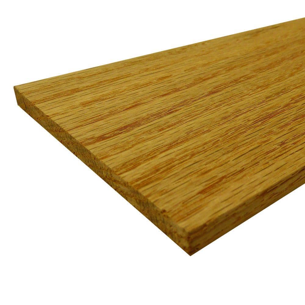 Swaner Hardwood 1/4 in. x 8 in. x 2 ft. S4S Select Red Oak Board (Actual Size: 1/4 in. x 7-1/4 in. x 24 in.) (5-Piece/Case)