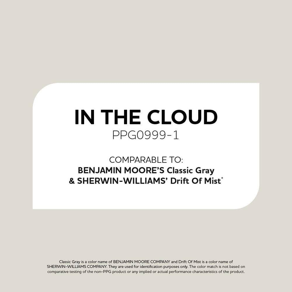Glidden Ultra-Hide 1 gal. PPG0999-1 In the Cloud Satin Interior Paint (3)