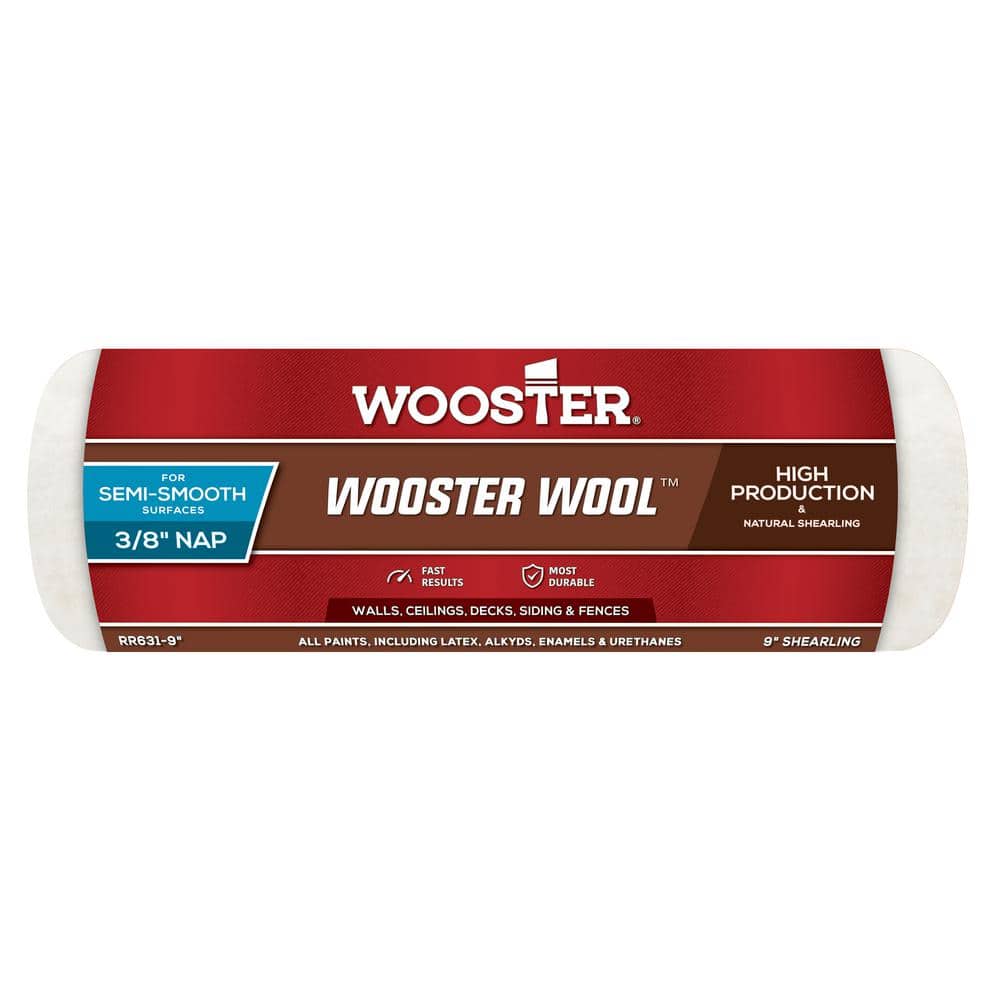 Wooster 9 in. x 3/8 in. High Density Fabric Roller Cover