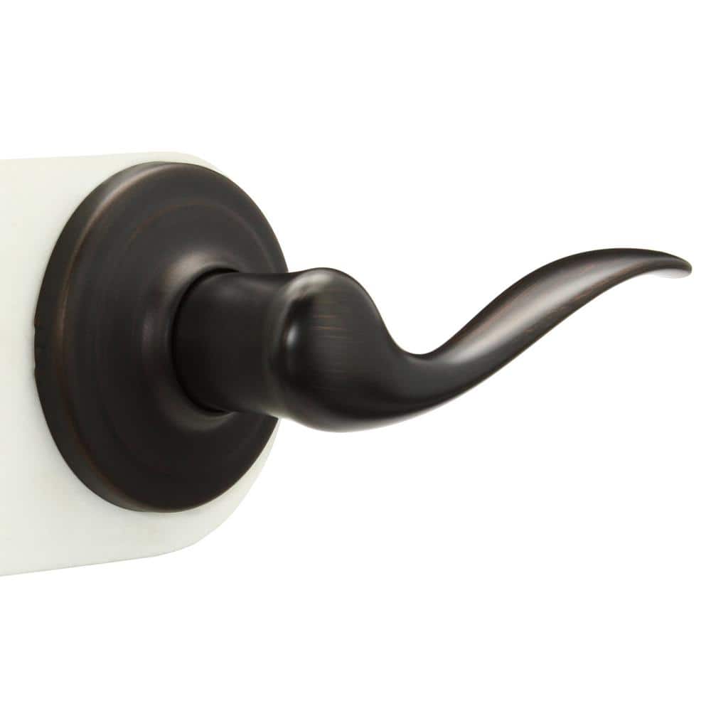 Kwikset Tustin Venetian Bronze Right-Handed Half-Dummy Door Handle with Microban Antimicrobial Technology (2)