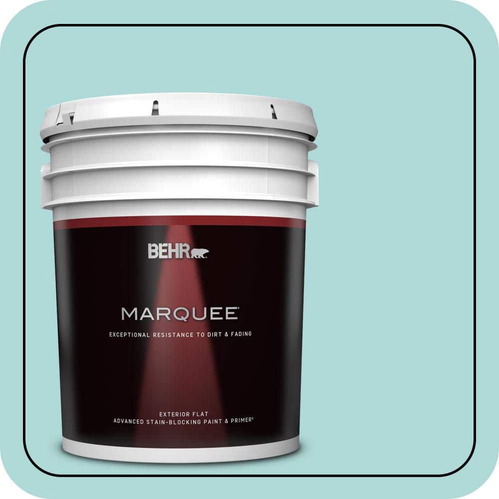 BEHR MARQUEE 5 gal. #510C-3 Rivers Edge Flat Exterior Paint & Primer