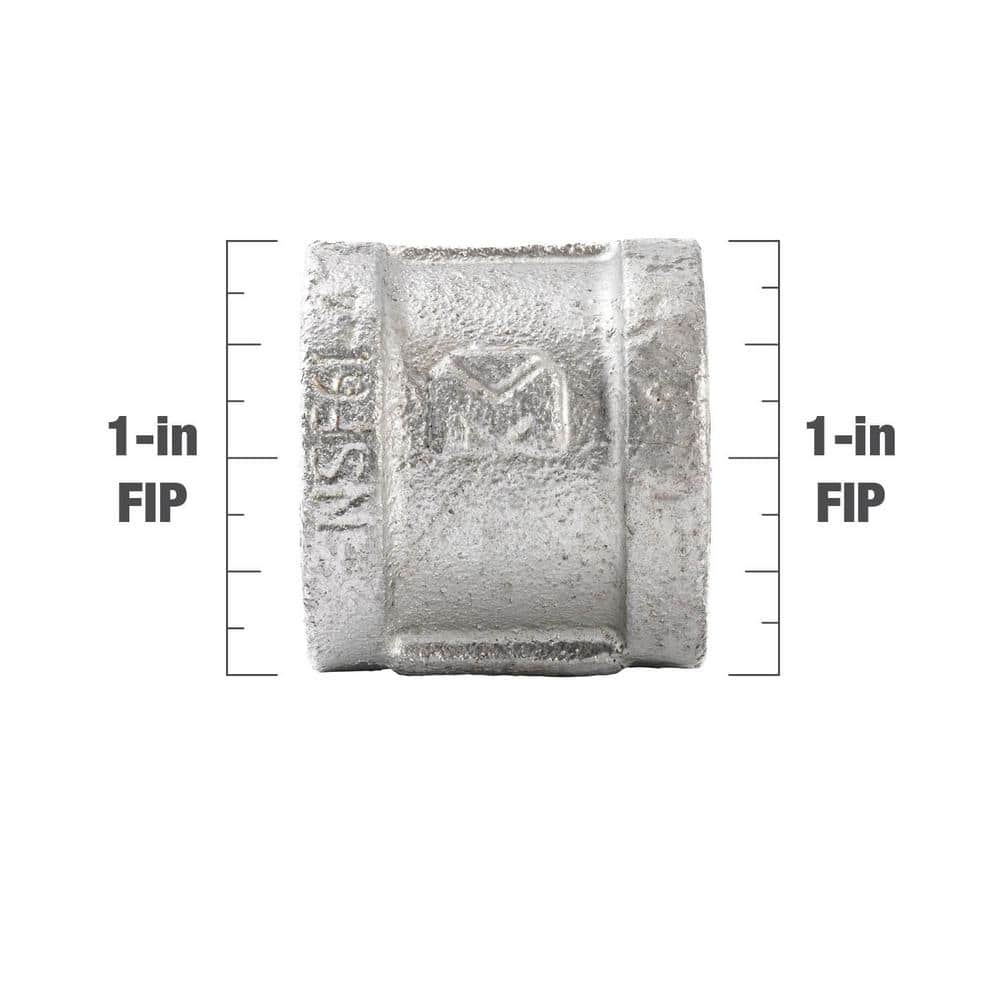 Southland 1 in. Galvanized Malleable Iron Coupling Fitting (4)