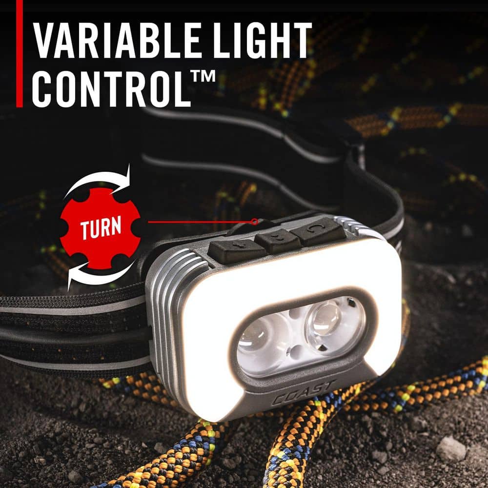 Coast RL35R 1100 Lumens Voice Activated Rechargeable Headlamp Flashlight (3)