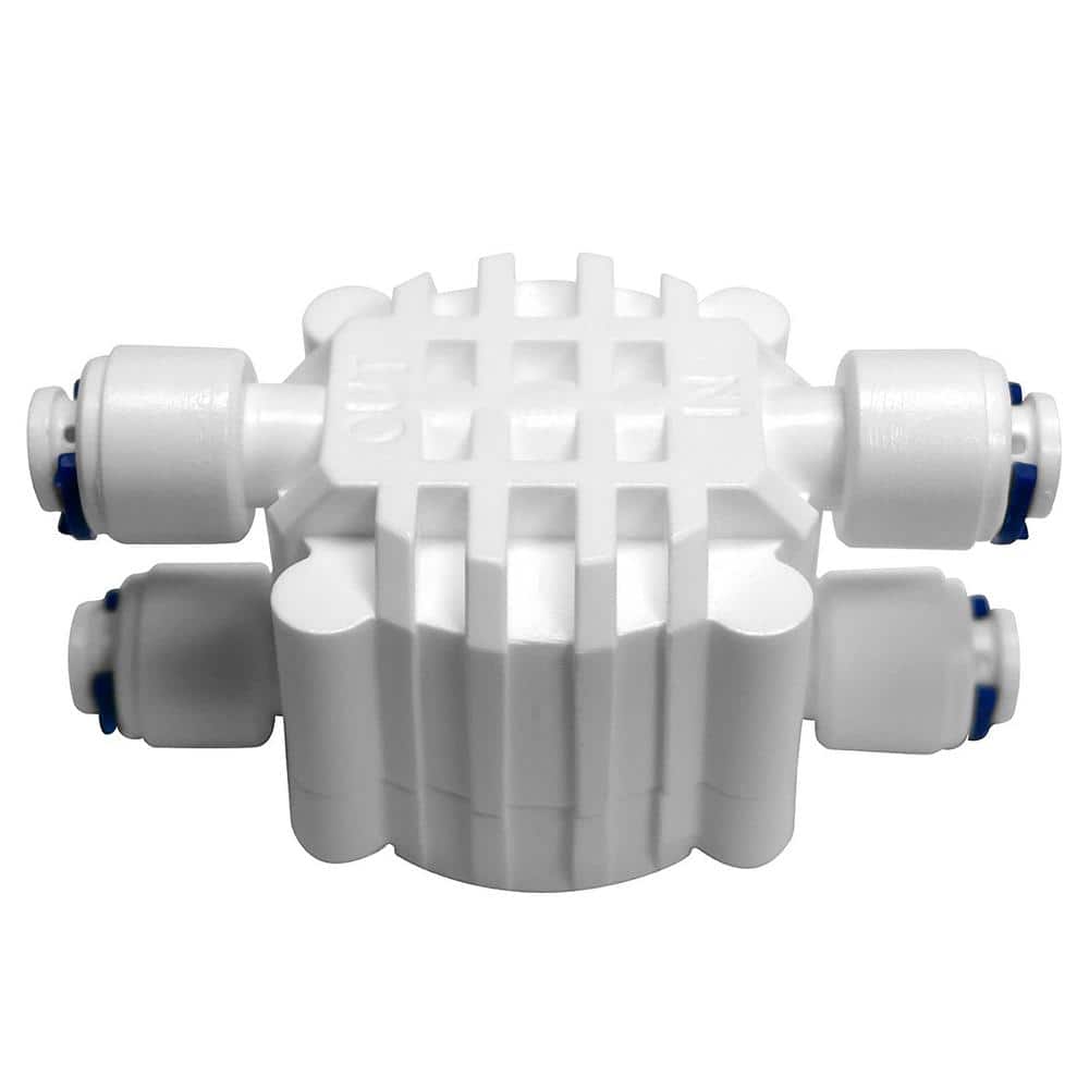 Express Water Automatic Shut Off Valve Quick Connect 1/4 in. Fittings for Water Filters/Reverse Osmosis RO Systems (1)