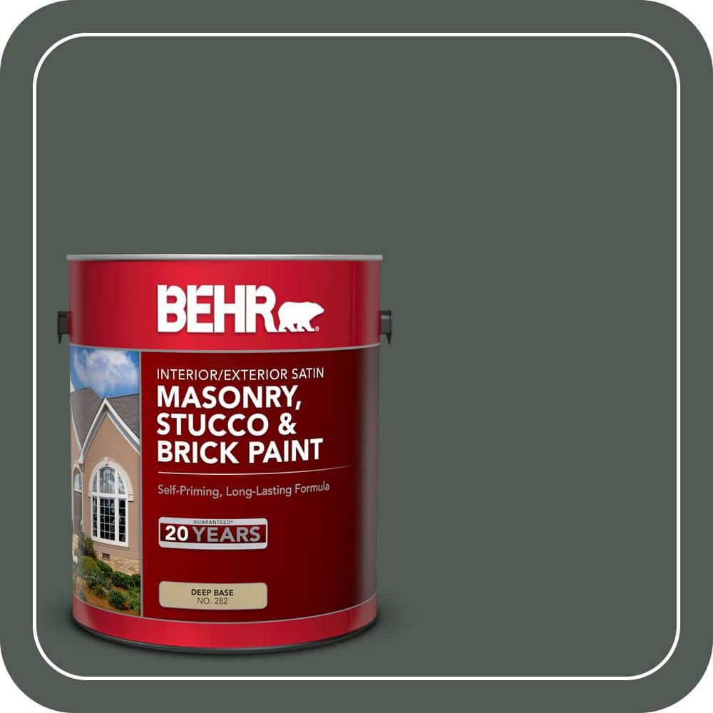 BEHR 1 gal. #N420-7 Alpine Trail Satin Interior/Exterior Masonry, Stucco and Brick Paint