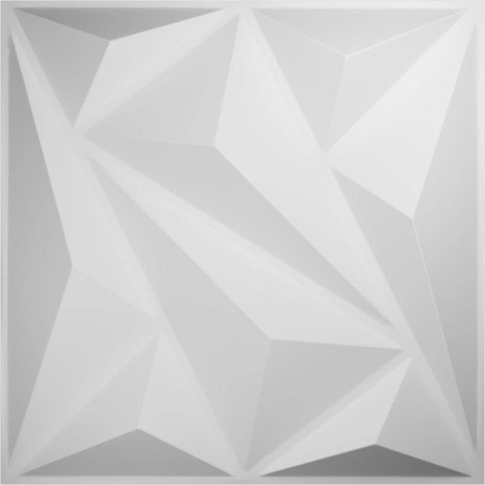 Ekena Millwork 19-5/8-in W x 19-5/8-in H Marquise EnduraWall Decorative 3D Wall Panel White (1)