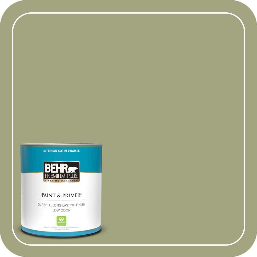 BEHR PREMIUM PLUS #410F-4 Mother Nature Enamel Low Odor & Primer