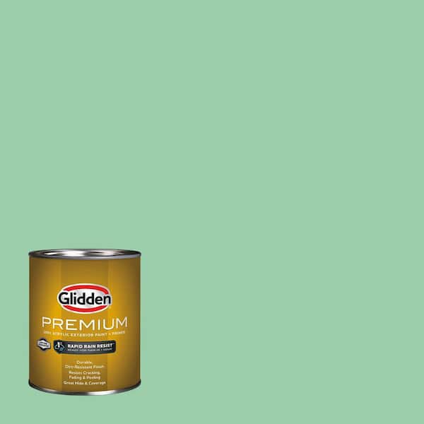 Glidden Premium 1 qt. PPG1226-4 Heath Green Flat Exterior Latex Paint (2)