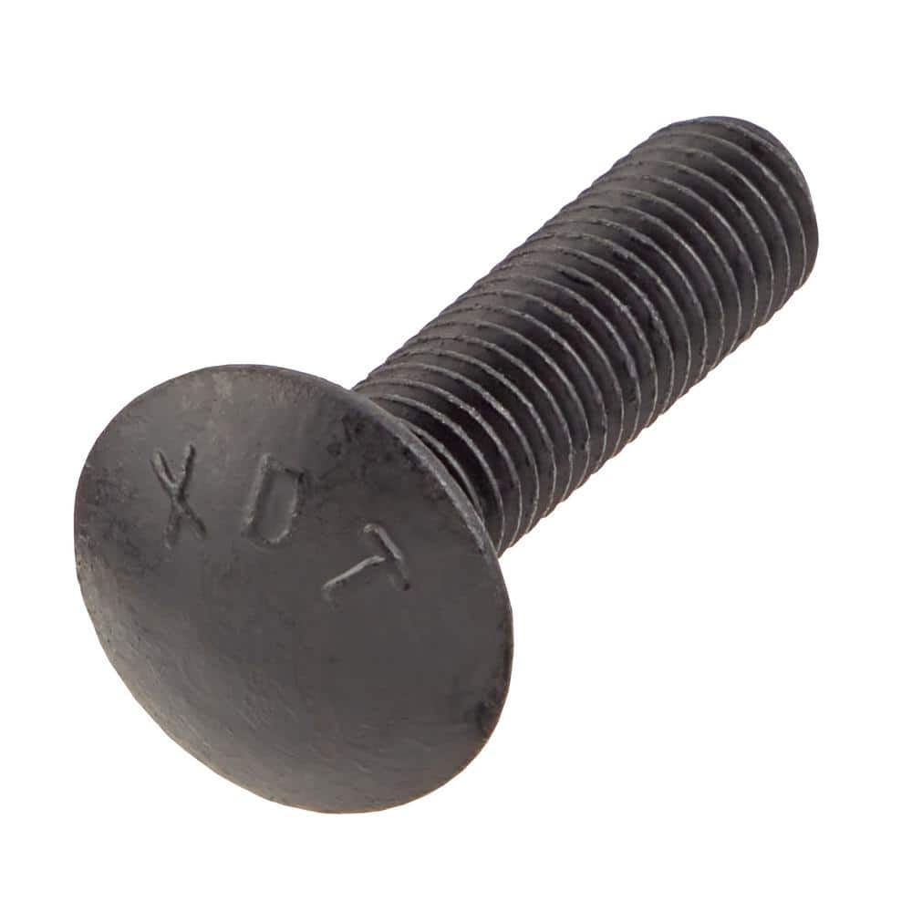 DECKMATE 1/2 in. -13 x 2 in. Black Deck Exterior Carriage Bolt
