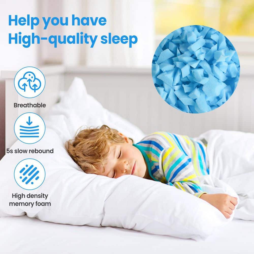NVNOO 10 lbs. PU Shredded Memory Foam with Cellulose Blown-in Insulation for Bean Bag Couch Cushion Blue (1-Pack) (3)
