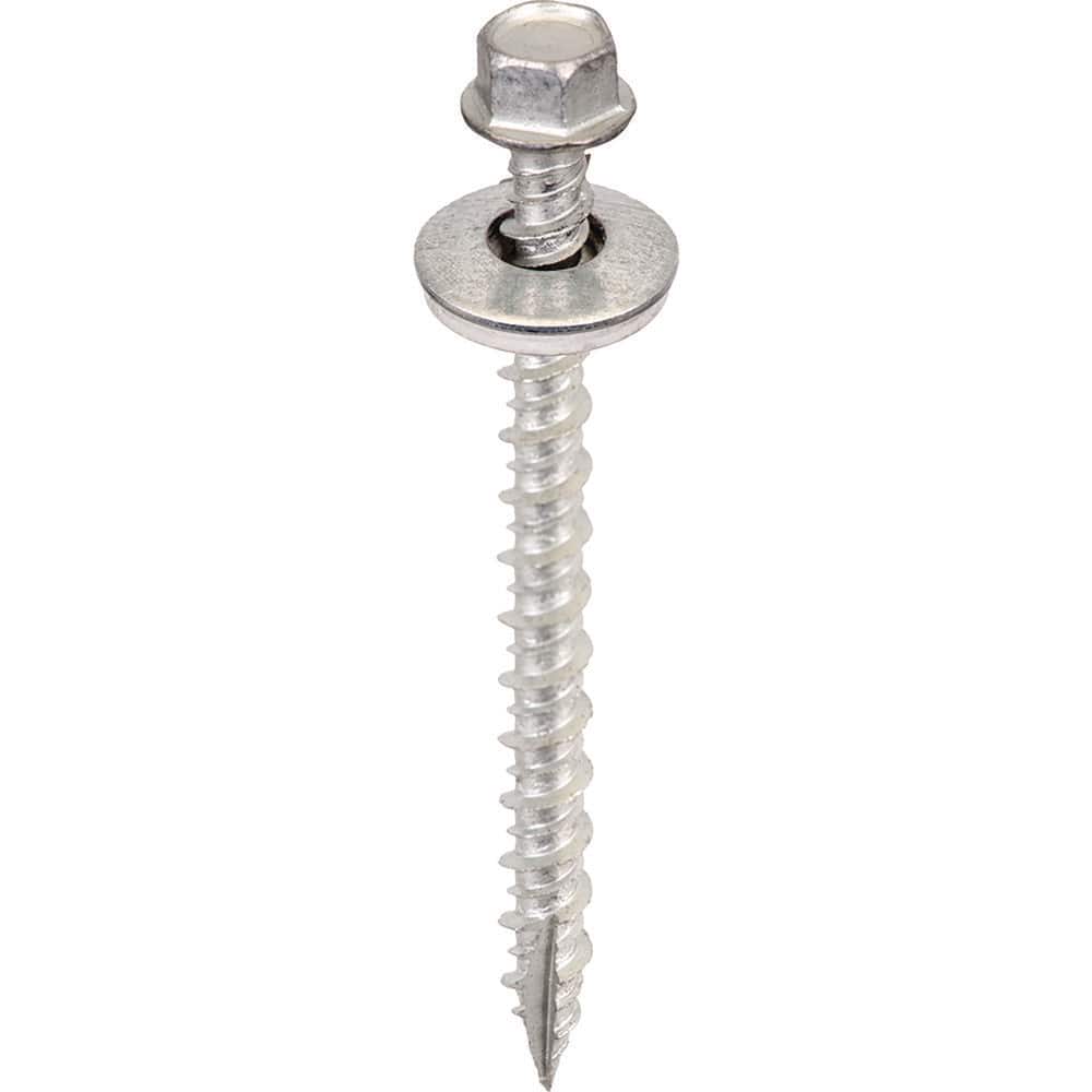 Acorn Hardware #12 2.5 in. Metal-Wood Hex Screws, Galvanized (Bag of 250)
