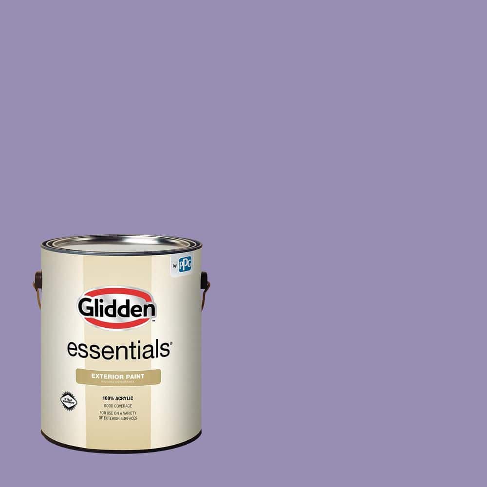 Glidden Essentials 1 gal. PPG1175-5 French Violet Satin Exterior Paint